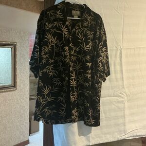 Black and Beige Bamboo Print Jacket